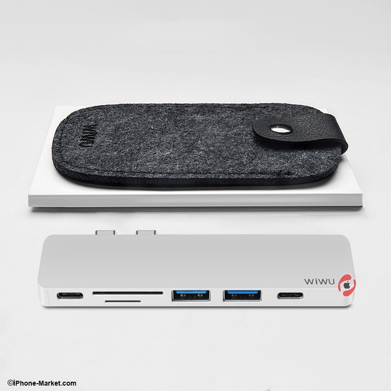 WiWU 7 in 1 Type-C Hub Adapter T8