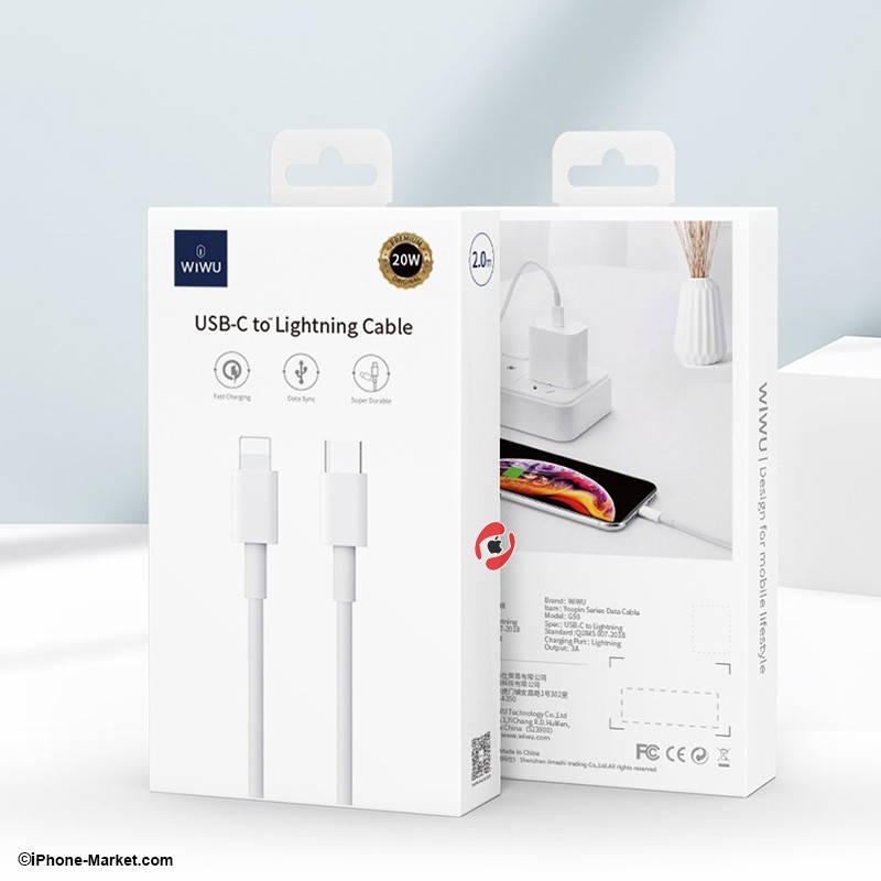 WiWU G90 USB C To Lightning Cable 1.2M 20W
