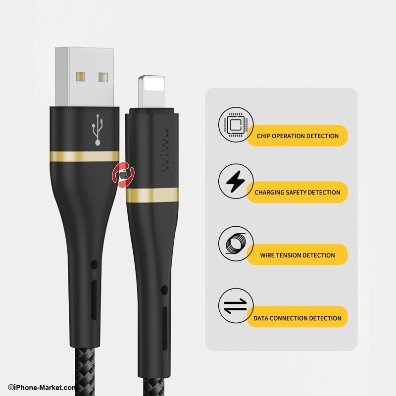 WIWU ED-100 Elite Nylon Braided Lightning Cable 2m