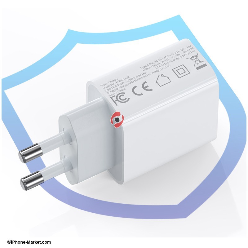 Rock T43 Dual Port PD 20W Travel Charger