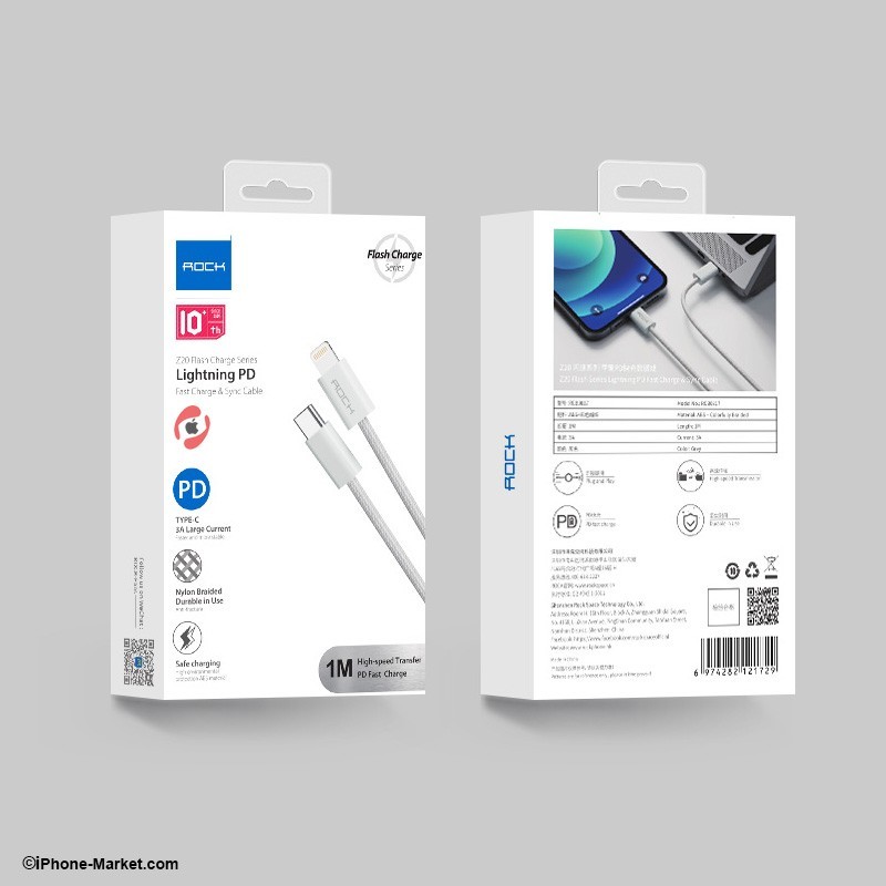 Rock Space Z20 PD Lightning To Type-C Cable