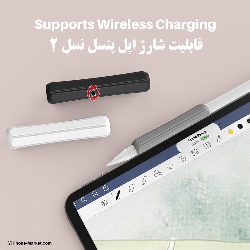 Stoyobe Silicone Grip Holder Apple Pencil 1&2