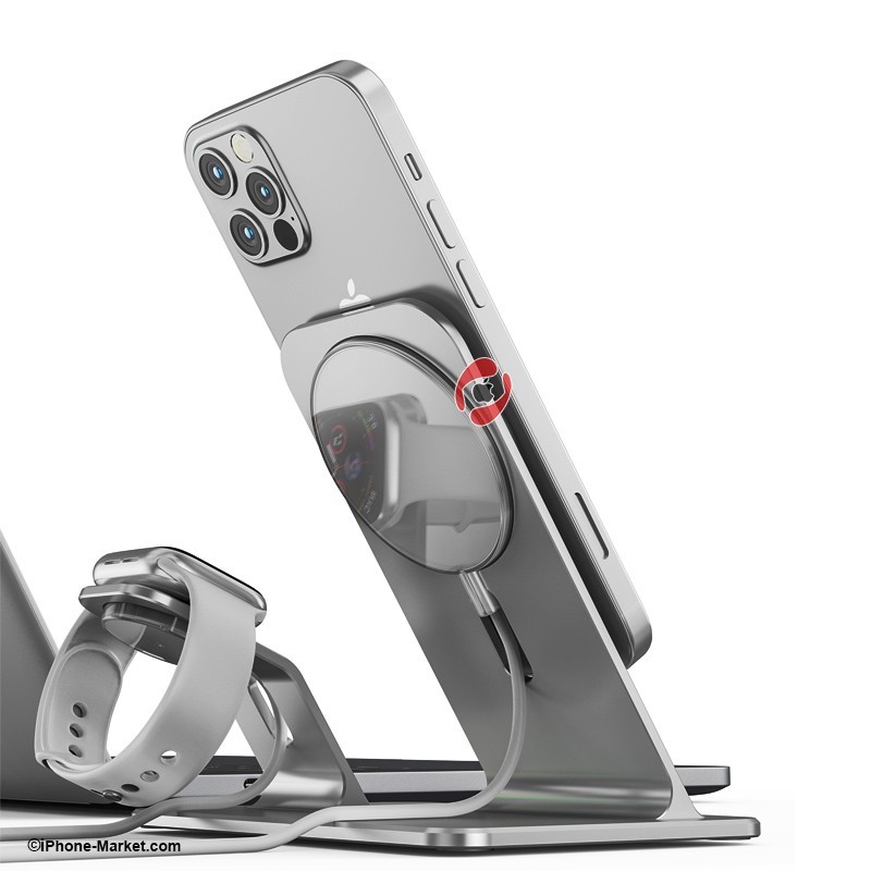 پایه شارژ رومیزی آیفون و اپل واچ Boneruy P32