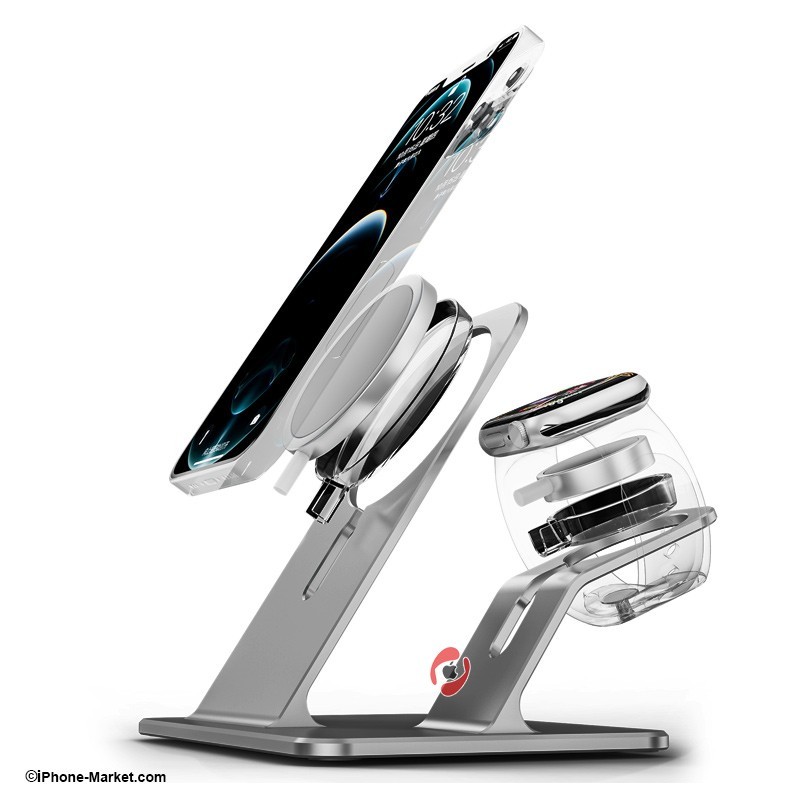 پایه شارژ رومیزی آیفون و اپل واچ Boneruy P32