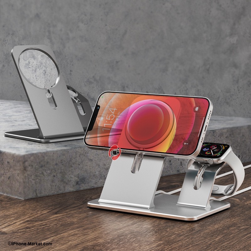 پایه شارژ رومیزی آیفون و اپل واچ Boneruy P32