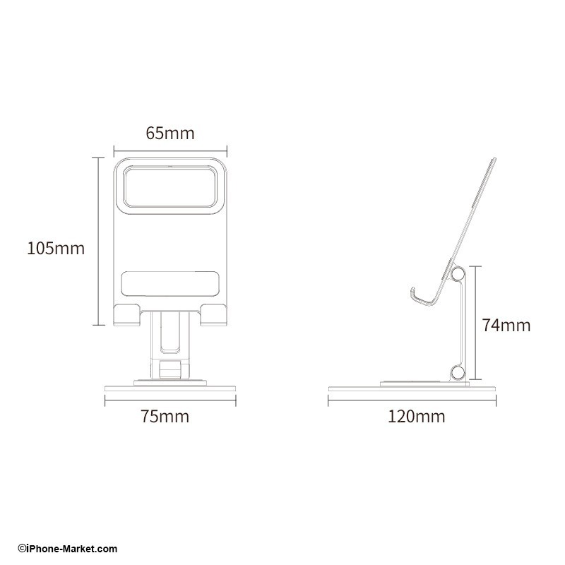 Boneruy L05 Aluminum Desktop 360 Rotatable Holder