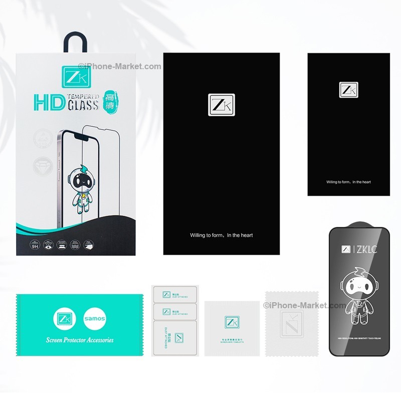ZK HD Tempered Glass iPhone 14 Plus 13 Pro Max