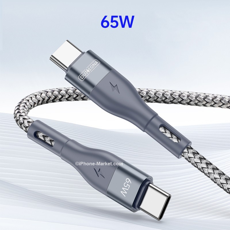 DUZZONA A2 USB C To USB C Cable PD 65W