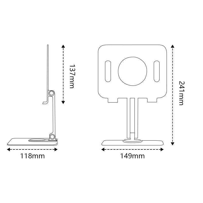 پایه رومیزی تبلت 5 تا 12.9 اینچ Boneruy L04MINI
