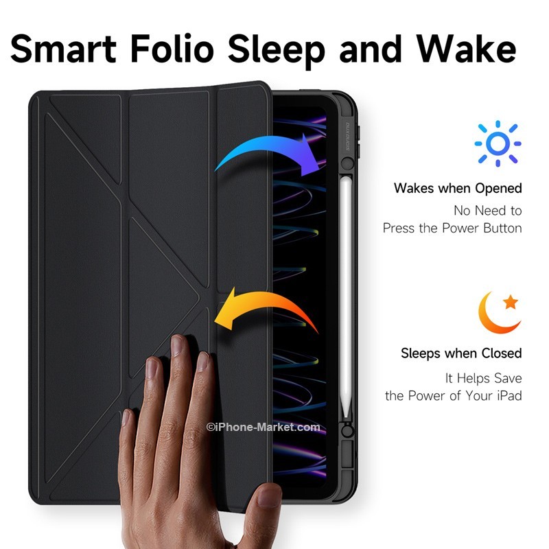 اسمارت کیس آیپد پرو 12.9 اینچ Dux Ducis Magi 2018 / 2020 / 2021 / 2022