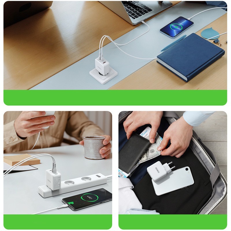 DUZZONA T9 3Port PD 65W GaN Fast Charger